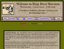 Tablet Screenshot of deepriverbowmen.com